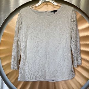 Adrianna Papell Lace Blouse
